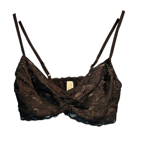 Gilligan & O'Malley Other - Gilligan Whimsygoth black lace lounge bra Size small minimal coverage pretty